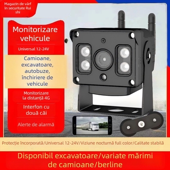 Cameră IP wireless pentru vehicule pentru monitorizare în timp real, 1440p, obiectiv 3.6 mm, IR 20 m, alimentare DC12-24V
