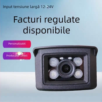 IP cameră pentru vehicule, 1080P, rezistentă la apă, obiectiv 2.8mm, IR până la 30m, alimentare 12V