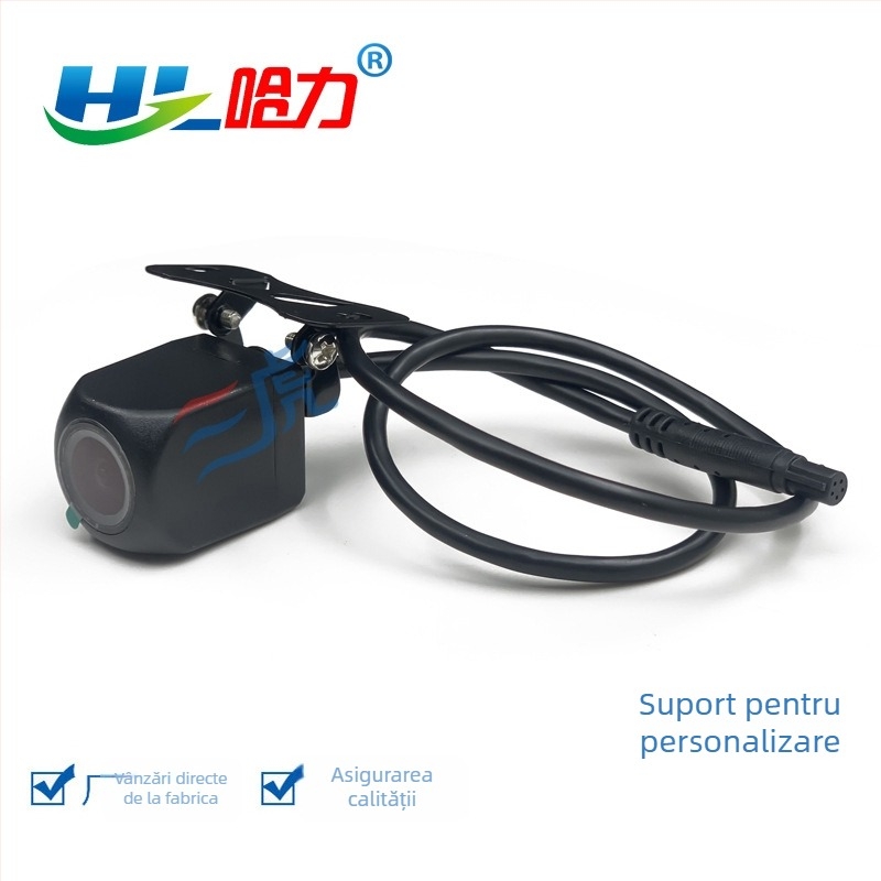 Cameră de recul auto cu conector de 5 pini, semnal video AHD, rezoluție 720P, unghi de vizualizare 170°, alimentare 12V