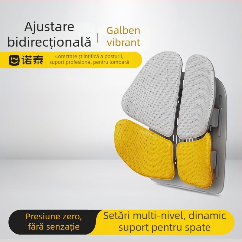 Perne de susținere lombară pentru scaun: plasă respirabilă, umplutură din burete, suport ergonomic lombar, universal pentru mașini, stil minimalist