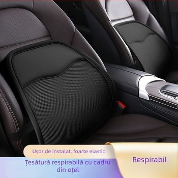 Suport lombar pentru mașină și scaun de birou – reglabil, strat de aer respirabil, potrivire universală, pentru toate anotimpurile