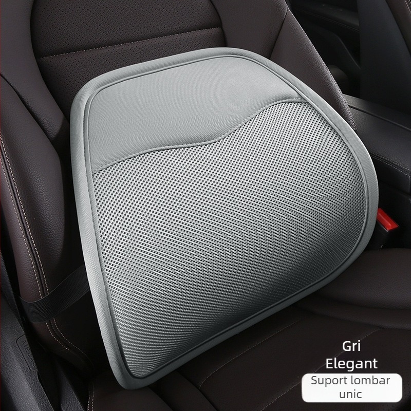 Suport lombar pentru mașină și scaun de birou – reglabil, strat de aer respirabil, potrivire universală, pentru toate anotimpurile