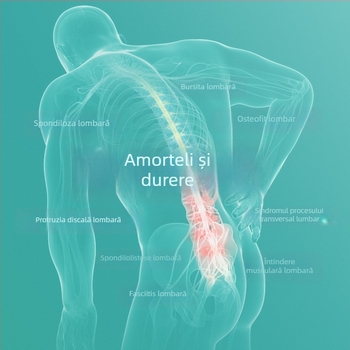Pernă lombară de sprijin pentru sarcină, umplutură burete, model solid, stil modern minimalist, potrivită pentru toate sezoanele