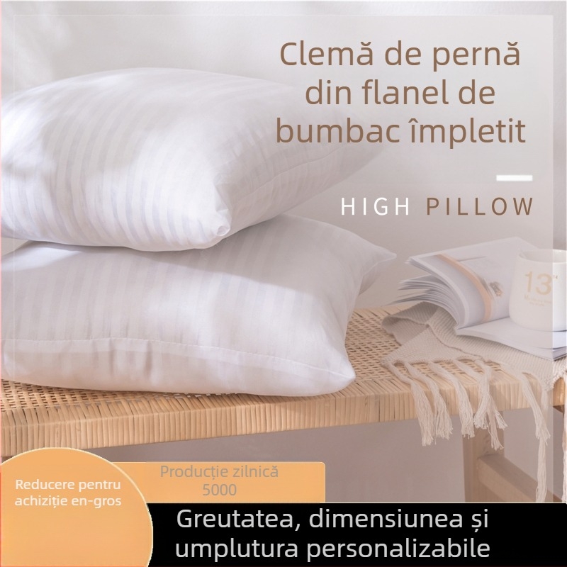 Miez de pernă, formă pătrată, husă poliester, umplutură din fibre poliester, model: dungi/flori