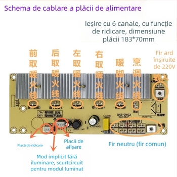 Placă de control universală pentru încălzire – pentru mese cu hotpot și încălzitoare electrice, piesa 994518540513, zonă 51–100 m², montaj în vehicul