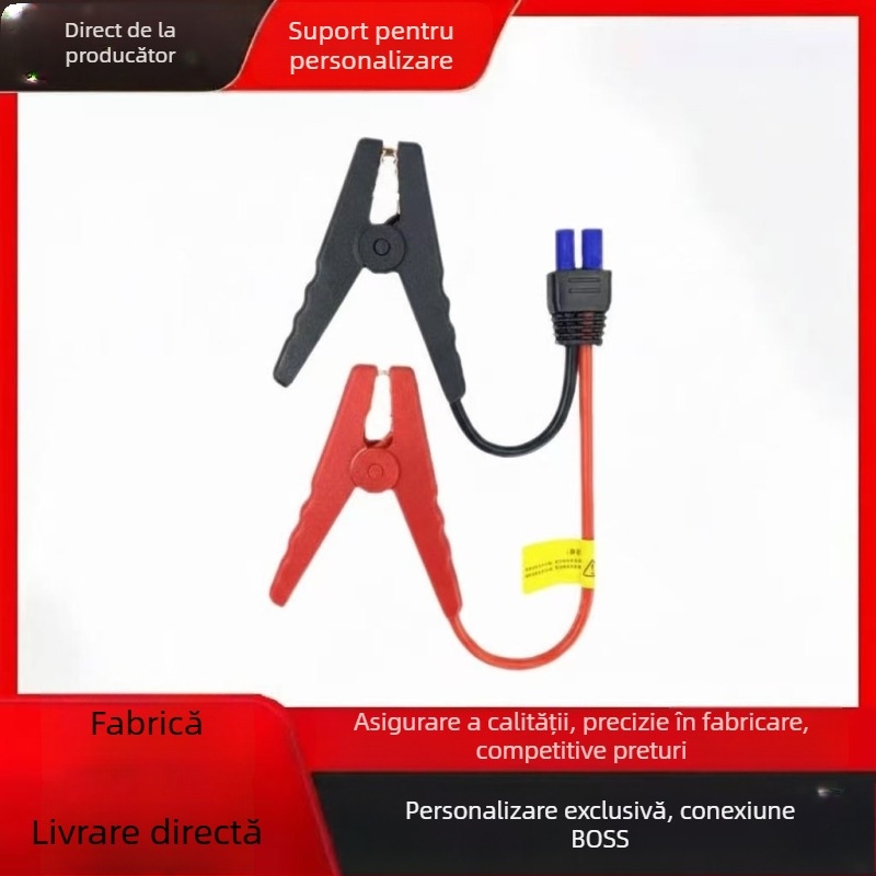Kexin Clește Cablu de pornire de urgență pentru mașină, priză Nr. 10, cablu din cupru cu silicon, Personalizabil