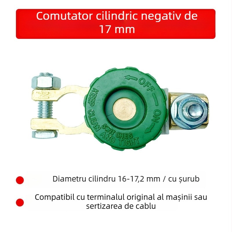 Comutator principal de alimentare pentru autoturism/camion, cu funcție de oprire a bateriei, carcasă din aliaj de zinc, Hong shengxiang