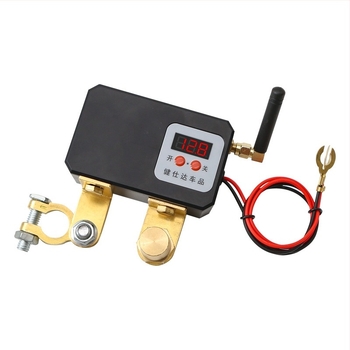 Intrerupător de alimentare pentru baterie auto cu telecomandă wireless, pentru motor de 12V, stil mecanic, rază de acțiune ~30 m