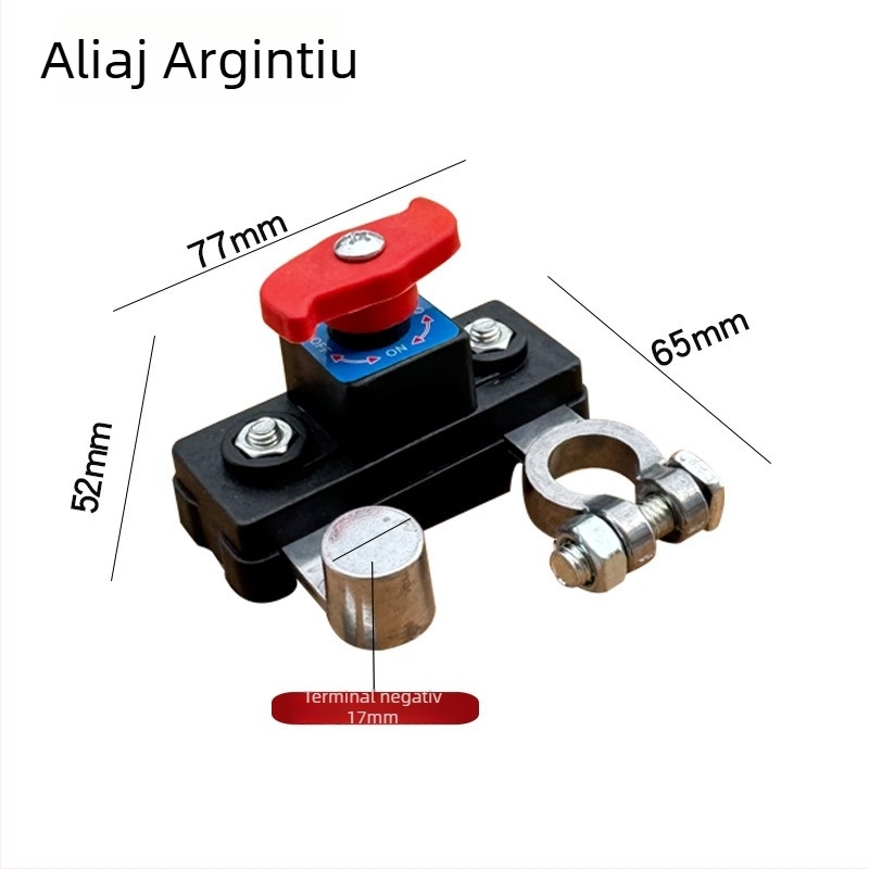Comutator principal de întrerupere a alimentării bateriei auto, 12V/24V, cupru pur, pentru automobile, camioane și vehicule agricole