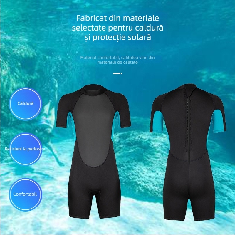 Top din neopren de 3mm pentru scufundări – menține căldura, pentru înot și scufundări, pentru bărbați adulți