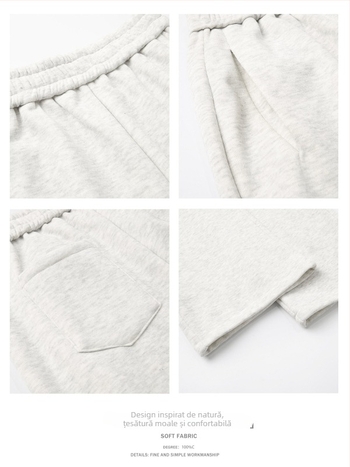 Pantaloni casual pentru bărbați, talie medie, croială dreaptă, închidere cu nasturi, amestec poliester-bumbac, model gradient, buzunare decorative, potriviți pentru primăvară și toamnă