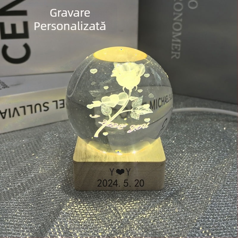 Ornament LED pentru noapte cu design inspirat din cui - Brand Unique