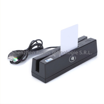 YL160 Cititor/Writer 4-în-1 pentru carduri — citește carduri cu bandă magnetică, IC (4442), carduri M1 și PSAM; 13,56 MHz, memorie de 1 MB, distanță de citire 0–5 mm