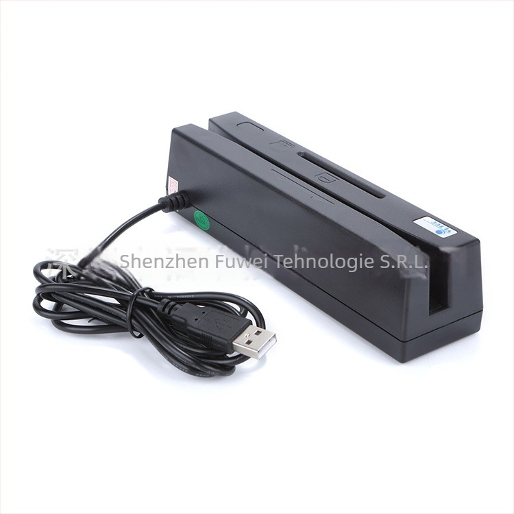 YL160 Cititor/Writer 4-în-1 pentru carduri — citește carduri cu bandă magnetică, IC (4442), carduri M1 și PSAM; 13,56 MHz, memorie de 1 MB, distanță de citire 0–5 mm