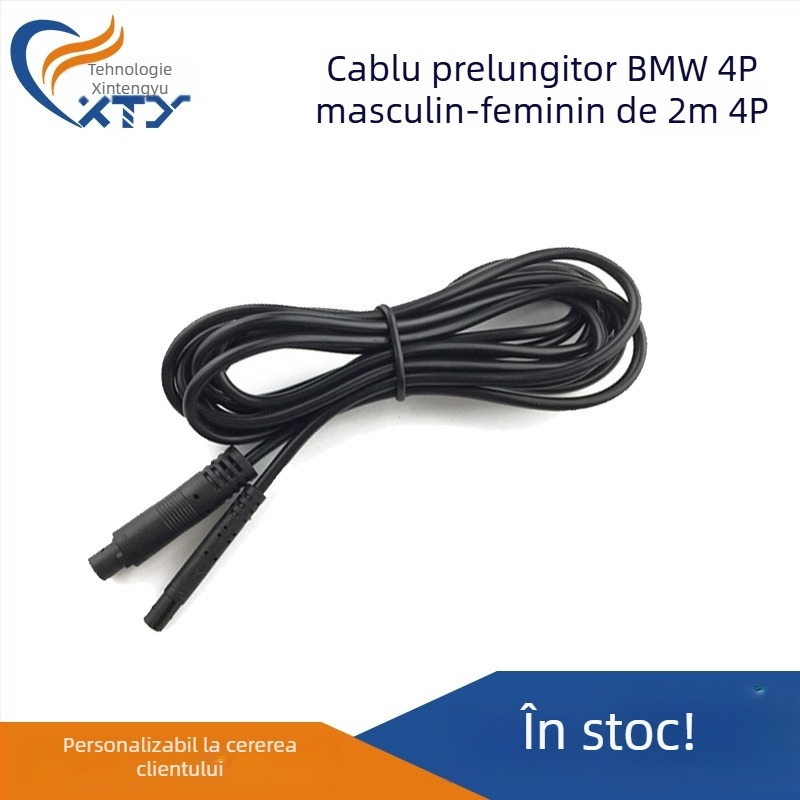 Cablu video de recul 4P, patru conductori, izolație PVC, certificat ROHS, pentru camere auto