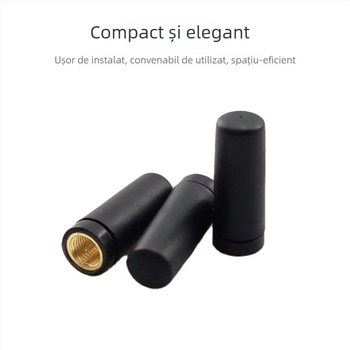 Antena SMA externă 2.4G pentru WiFi și Bluetooth, omni-direcțională, rezistentă la apă, VSWR ≤ 1.5