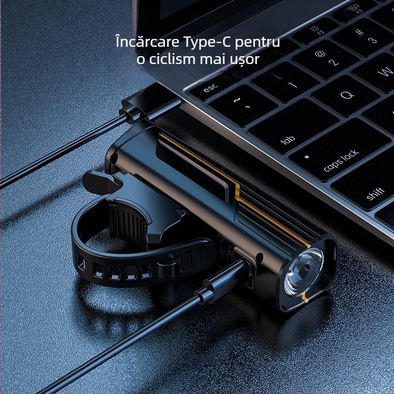 Lumină frontală pentru bicicletă pentru plimbări nocturne — ultra-luminată, baterie cu durată lungă pentru biciclete de munte și de drum