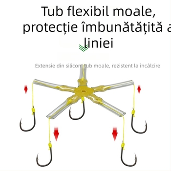 Set de cârlige pentru pescuit în râu – design anti-derapare, cârlige pătrate pentru năvoade pentru caras și caras mare, 8–15 cârlige/set, cutie 500 buc