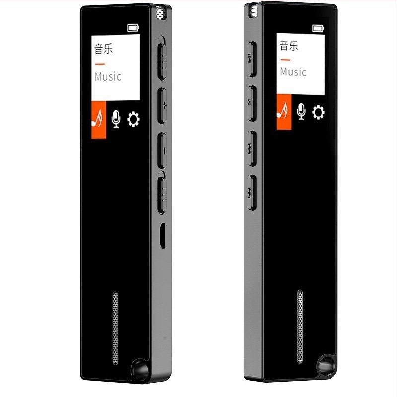 Stilou de înregistrare - Înregistrare cu un singur clic; MP3/WAV; microfon omnidirecțional 360°; microfon dual; card TF; ecran LCD color