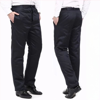 Set jachetă și pantaloni de iarnă pentru bărbați, din piele artificială, gros, umplutură din mătase-bumbac, Iarna 2025