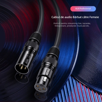Cablu de extensie audio, 1 m, Biaz, conector masculin-feminin, certificare K66