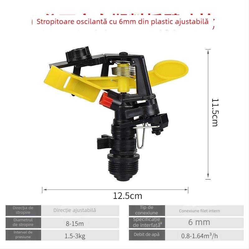 Duza de pulverizare rotativă cu turbina pentru irigarea grădinii și gazonului