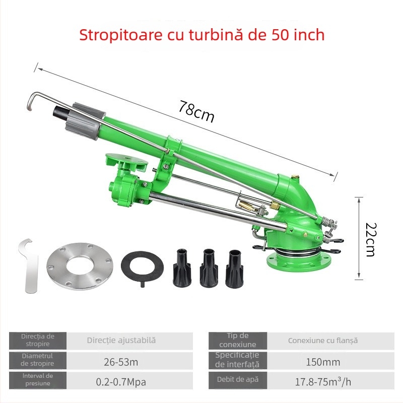 Duza de pulverizare rotativă cu turbina pentru irigarea grădinii și gazonului