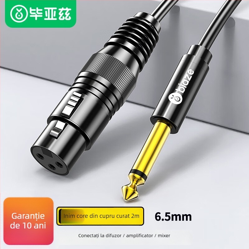 Cablu audio Biaz, conector masculin către feminin, pentru dispozitive digitale, Material nucleu: Alt, Fir: PVC standard, Certificare: K66