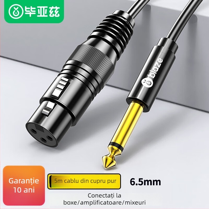 Cablu audio Biaz, conector masculin către feminin, pentru dispozitive digitale, Material nucleu: Alt, Fir: PVC standard, Certificare: K66