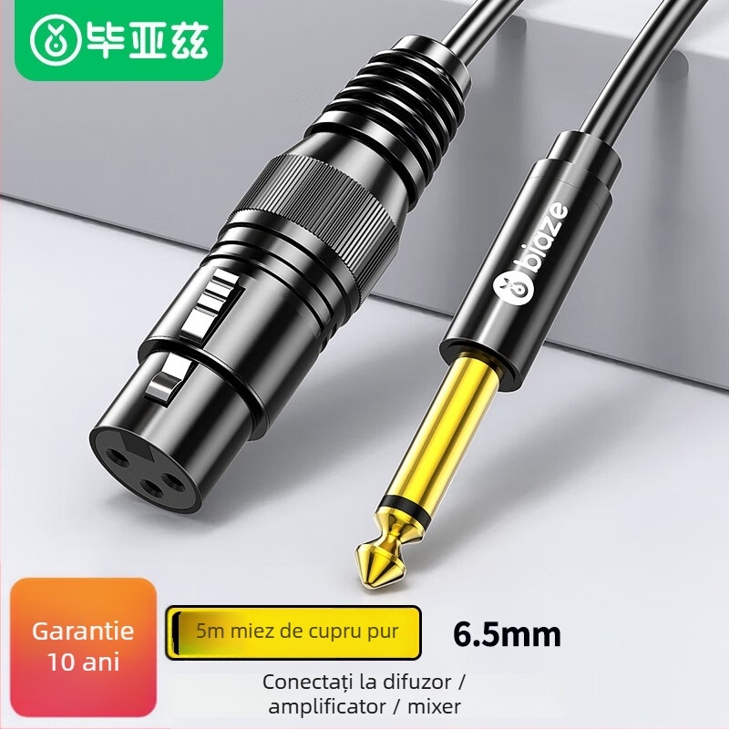 Cablu audio Biaz, conector masculin către feminin, pentru dispozitive digitale, Material nucleu: Alt, Fir: PVC standard, Certificare: K66