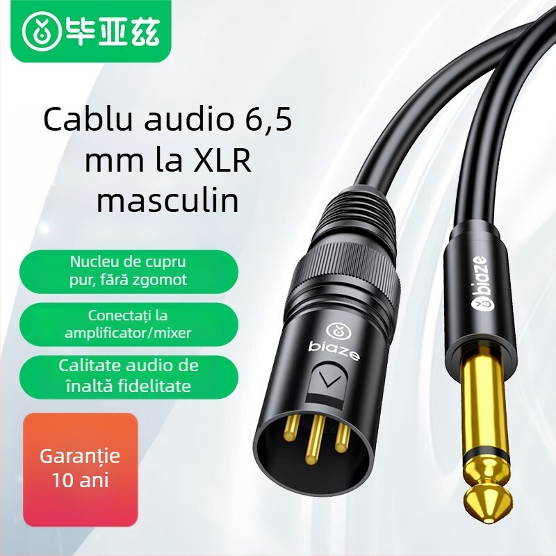 Cablu audio Biaz, conector masculin către feminin, pentru dispozitive digitale, Material nucleu: Alt, Fir: PVC standard, Certificare: K66