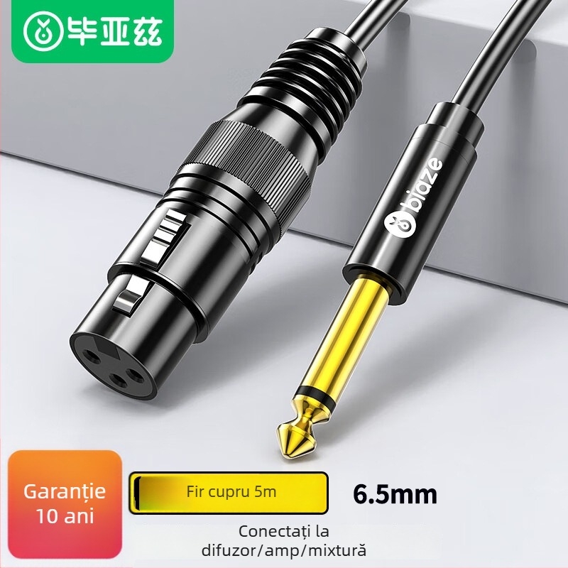 Cablu audio Biaz, conector masculin către feminin, pentru dispozitive digitale, Material nucleu: Alt, Fir: PVC standard, Certificare: K66