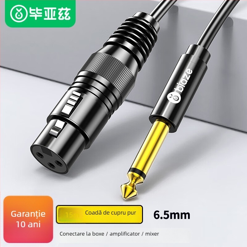 Cablu audio Biaz, conector masculin către feminin, pentru dispozitive digitale, Material nucleu: Alt, Fir: PVC standard, Certificare: K66