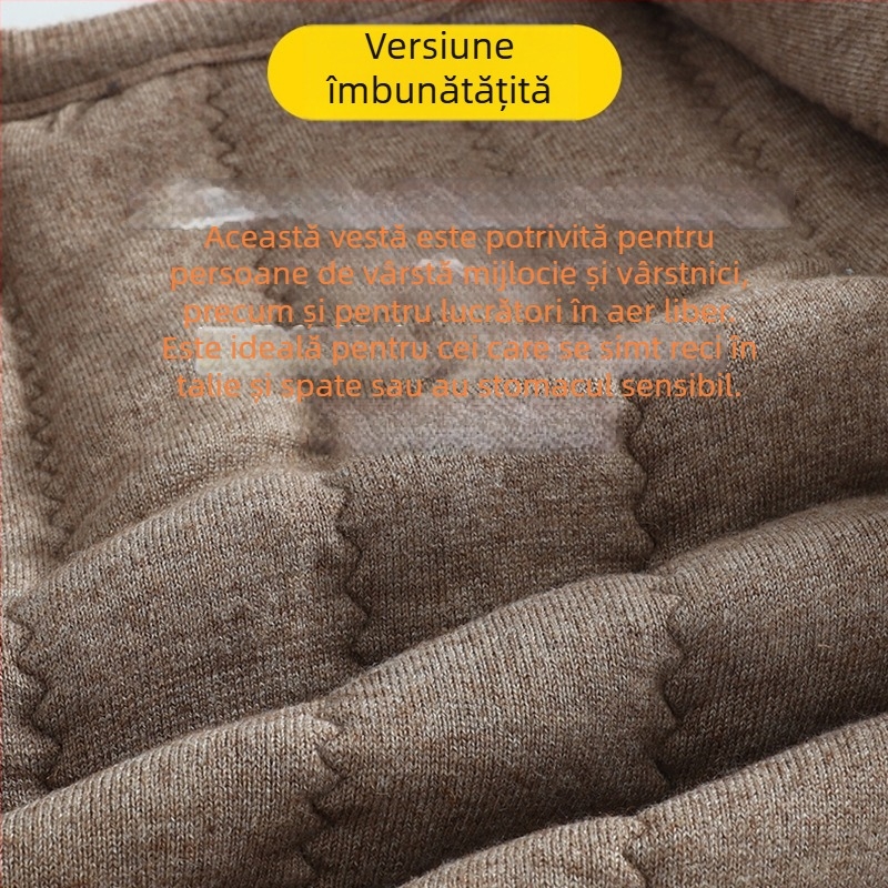 Vestă din lână de păr de cămilă, stil cardigan gros pentru iarnă, croi liber, 90% lână de cămilă