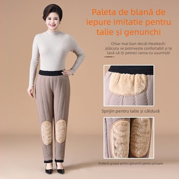 Pantaloni dama talie înaltă, croială dreaptă, cașmir 95%+, microelasticitate, toamnă 2024