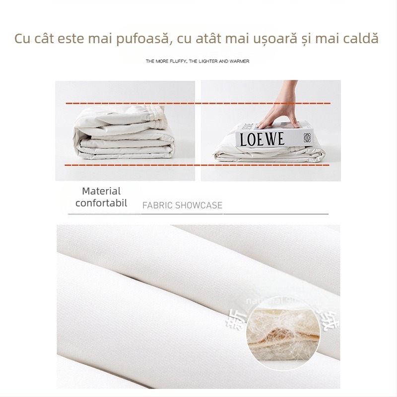 Pantaloni de iarnă cu puf, drepti, talie înaltă, umplere din puf de rață 80-90%, material principal poliester 95%+ (Model de iarnă 2025)