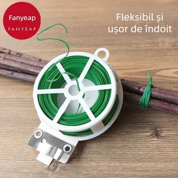 Legături din sârmă pentru grădină cu înveliș plastic A1P30 — Brand Fan Yi — pentru susținerea plantelor verzi, trandafirilor și plantelor cățărătoare (Tip: Legături pentru grădină; Model: A1P30; Brand: Fan Yi; Aplicații: Alte)