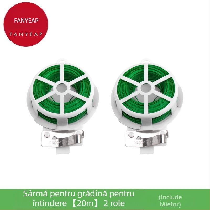 Legături din sârmă pentru grădină cu înveliș plastic A1P30 — Brand Fan Yi — pentru susținerea plantelor verzi, trandafirilor și plantelor cățărătoare (Tip: Legături pentru grădină; Model: A1P30; Brand: Fan Yi; Aplicații: Alte)