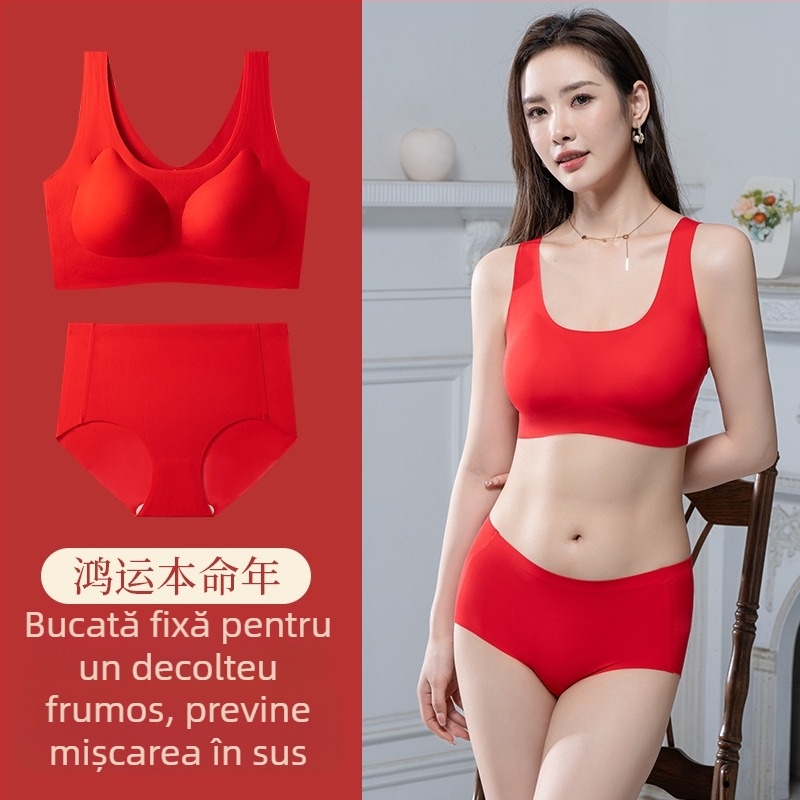 Set lenjerie: sutien și chiloti, principal material nylon 75%, potrivit pentru toate anotimpurile, ambalat în cutie, pentru 18–40 de ani