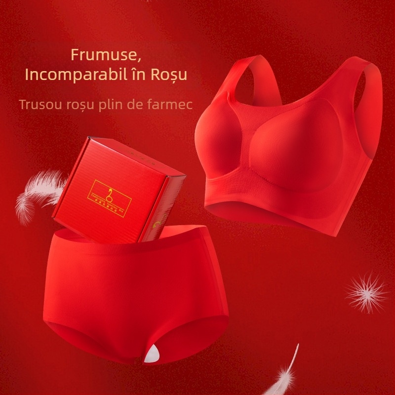 Set lenjerie: sutien și chiloti, principal material nylon 75%, potrivit pentru toate anotimpurile, ambalat în cutie, pentru 18–40 de ani