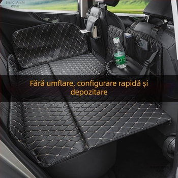 Saltea de dormit pliabil pentru mașină, pernă pliabilă pentru scaunul din spate pentru tururi autonome (Brand: An shishui; Material: piele artificială; Compatibilitate: alte modele; Metodă de umflare: altă)