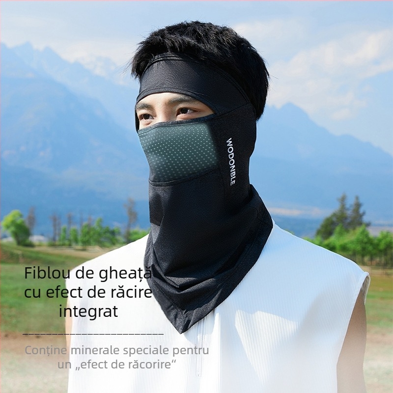 Mască pentru față și gât, respirabilă, protecție UV, umbrire, material nylon 81–95%