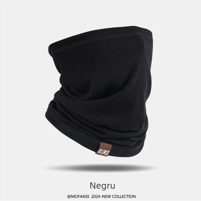 Mască de ciclism cu față parțială, protecție solară, material din bumbac artificial, Primăvara 2025