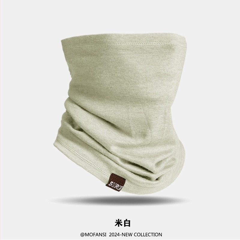 Mască de ciclism cu față parțială, protecție solară, material din bumbac artificial, Primăvara 2025