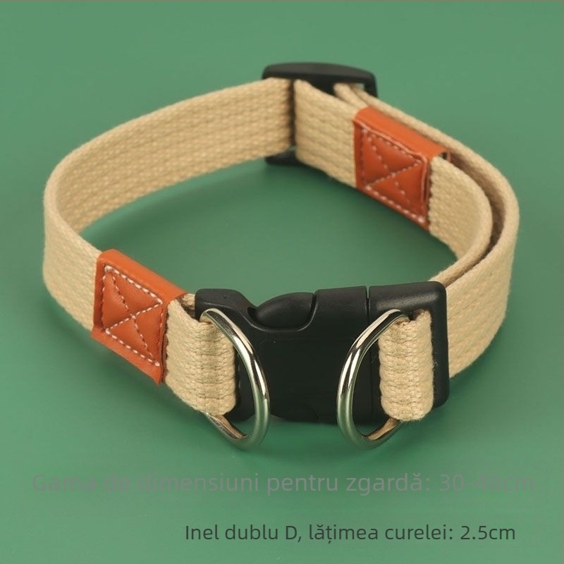 Zgarda reglabilă pentru câine din pânză cu bumbac și amestec de spandex (Iarna 2024)