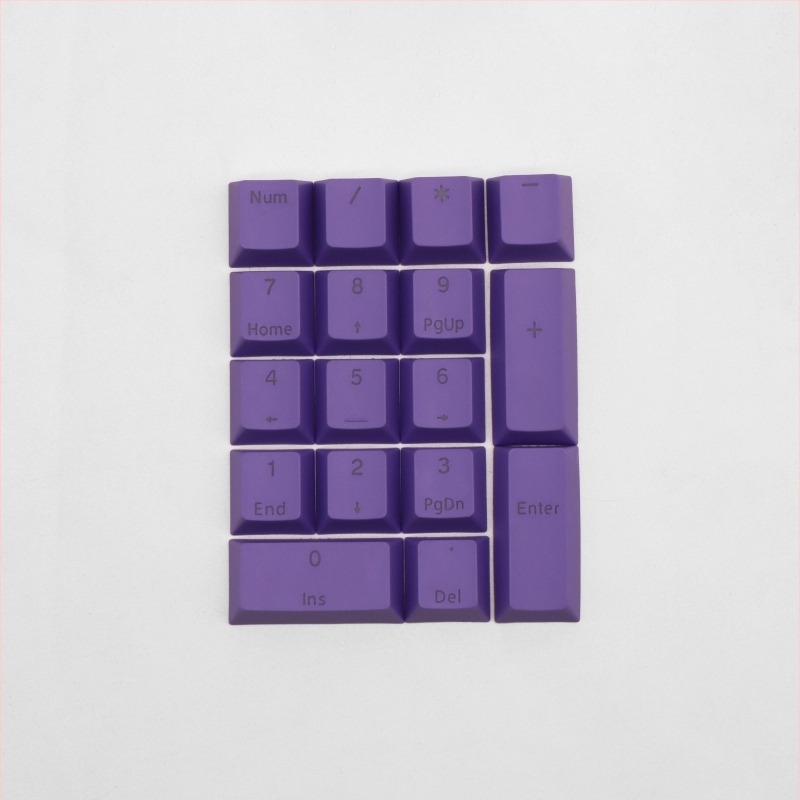 Capace pentru taste PBT pentru tastatură mecanică, 42 taste, transparente, gravate F-key și zonă numerică/ săgeți