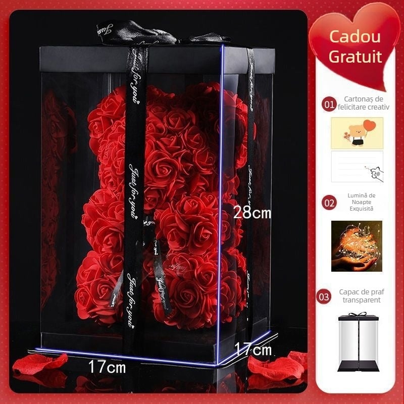 Trandafir veșnic cu unicorn – Cadou pentru fete, profesoară și întreaga clasă; pentru zile de naștere, absolvire și călătorii.