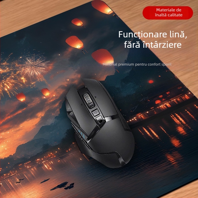 Pad de mouse, cu două fețe, anti-alunecare, din cauciuc, imprimare logo disponibilă