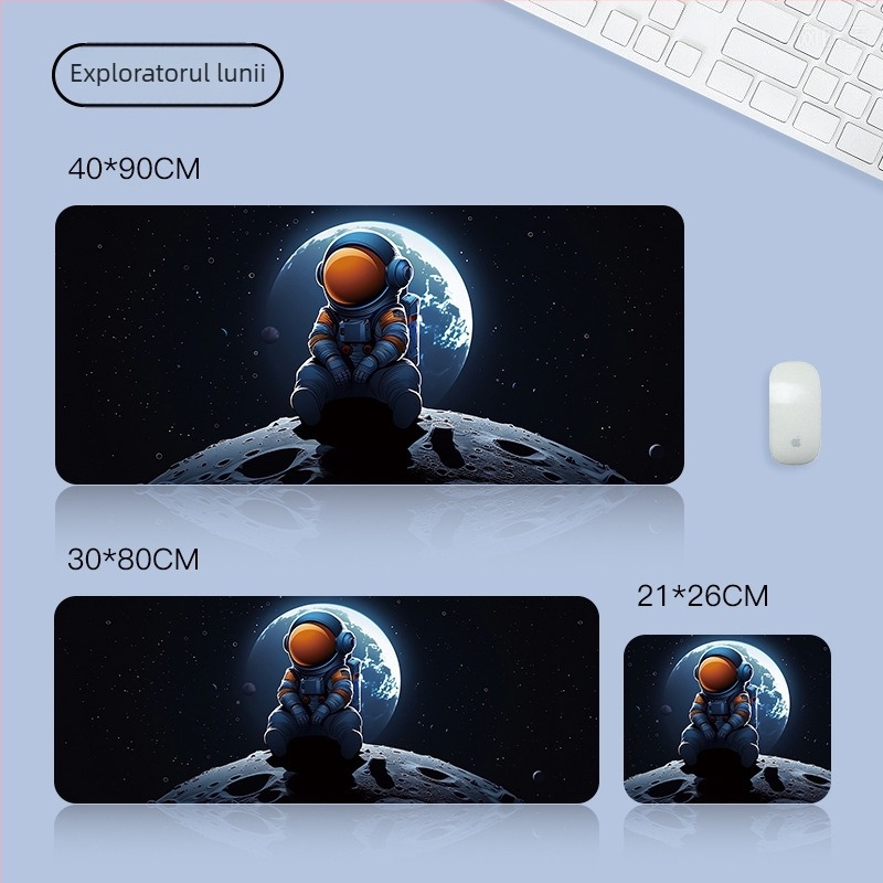 Pad de mouse, cu două fețe, anti-alunecare, din cauciuc, imprimare logo disponibilă