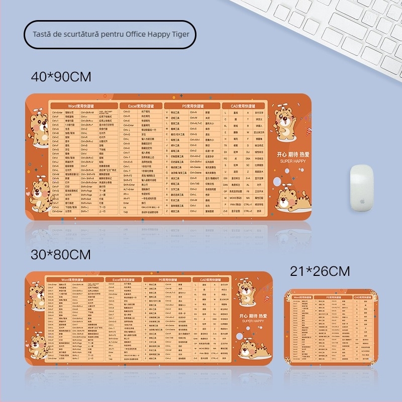 Pad de mouse, cu două fețe, anti-alunecare, din cauciuc, imprimare logo disponibilă